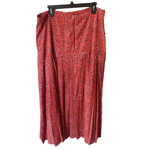 NWT Ted Baker Zandi Printed Knife Pleat Split Midi Skirt Size 6 (2XL) - Picture 8 of 12